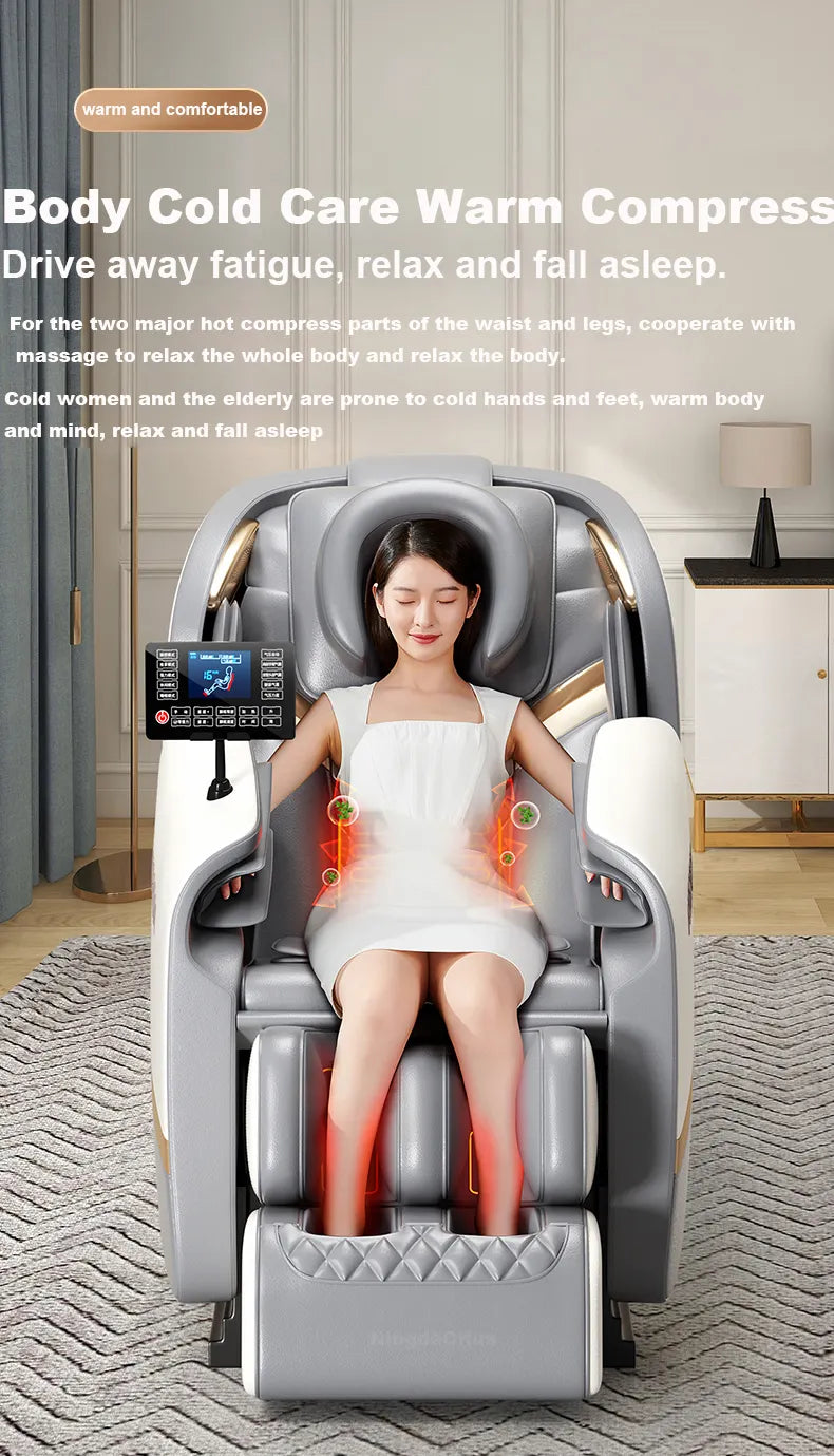 NingdeCrius 2022 Thai Massage 4D fully Automatic Full Body Massager Zero Gravity Folding Recliner 3d Zero Gravity Massage Chair