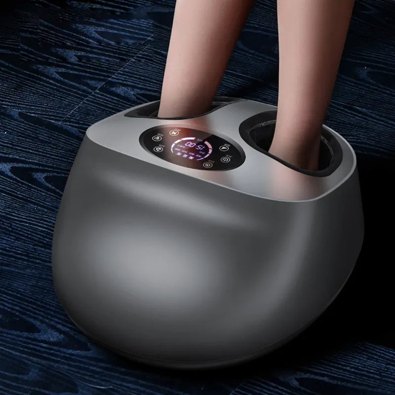 Shiatsu Foot SPA Heat Infrared Vibration Air Compression Heating Electric Roller Leg Calf Machine Foot Massager